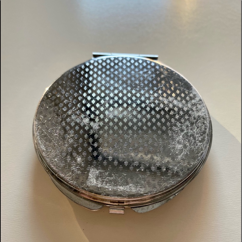 Blue Rhinestone Compact Double-Sided Mirror - Picture 3 of 5